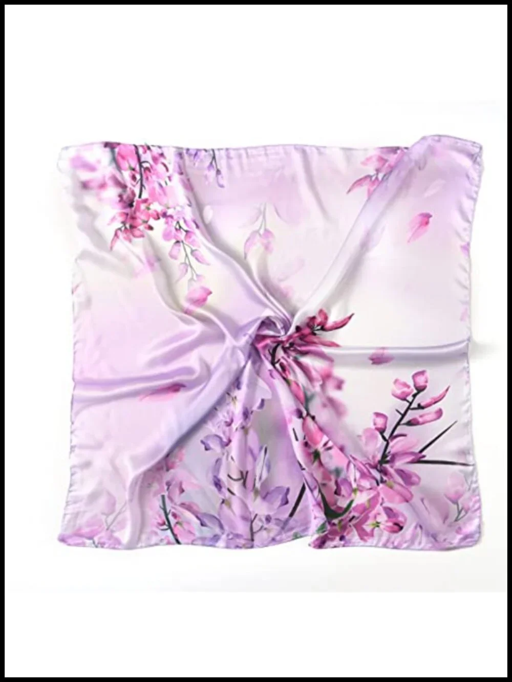 100% Mulberry Silk Square Scarf 35